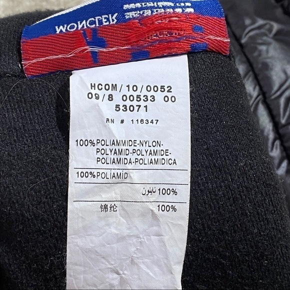 MONCLER Black Long Leather down Puffer Gloves - Picture 11 of 14